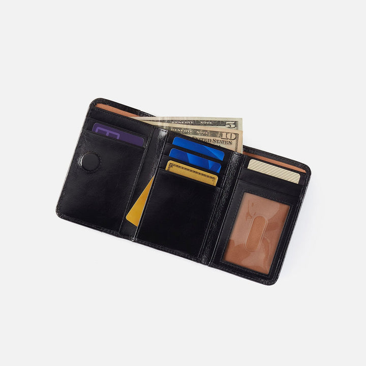 Hobo Jill Trifold Wallet - Whiskey Buffed Leather