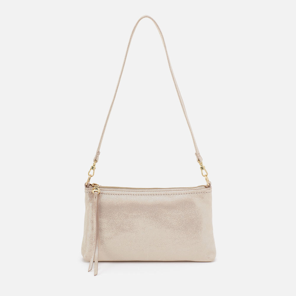 Hobo Darcy Convertible Crossbody - Sand Shimmer Metallic Leather