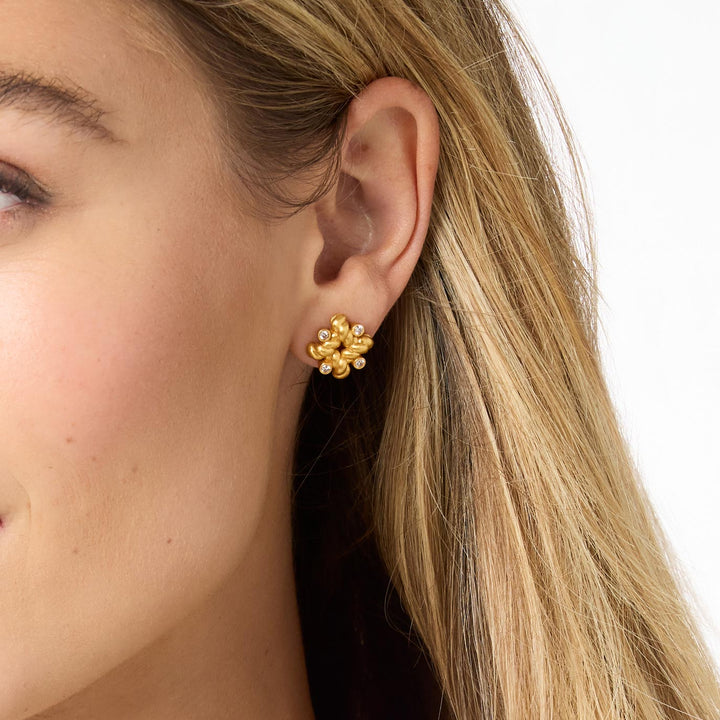 Julie Vos Nassau Stud Earrings - Cubic Zirconia