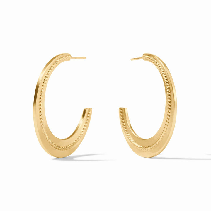 Julie Vos Nassau Crescent Hoop Earrings - Large