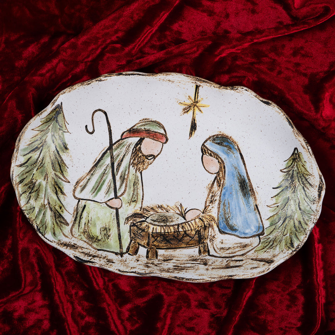 Etta B Nativity on Oval