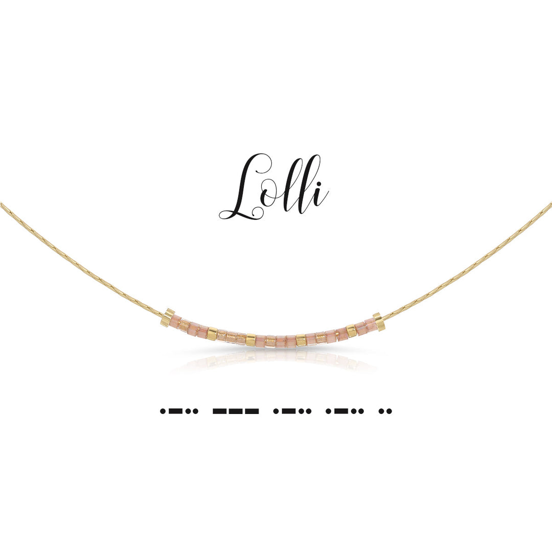 Dot & Dash Morse Code Necklace - Lolli