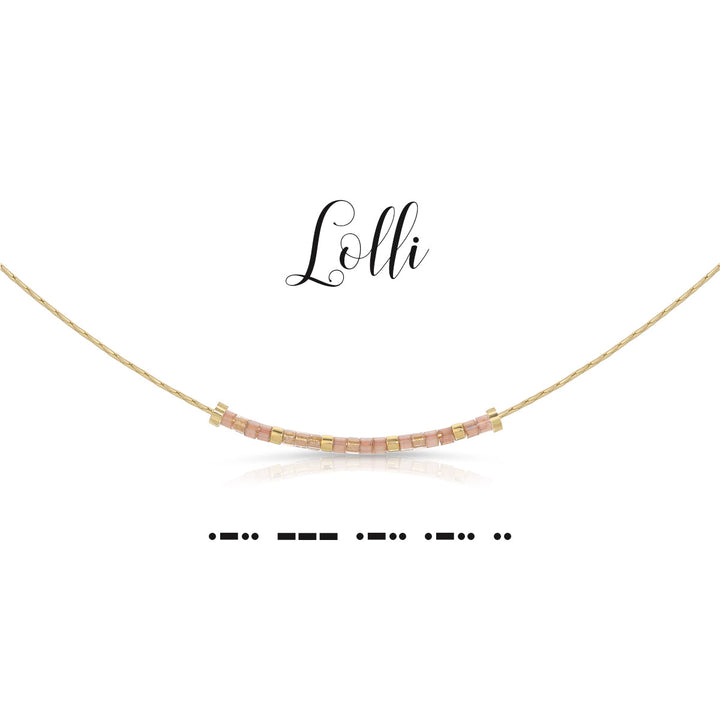 Dot & Dash Morse Code Necklace - Lolli