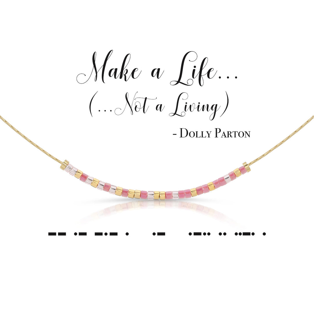 Dot & Dash Morse Code Necklace - Make a Life