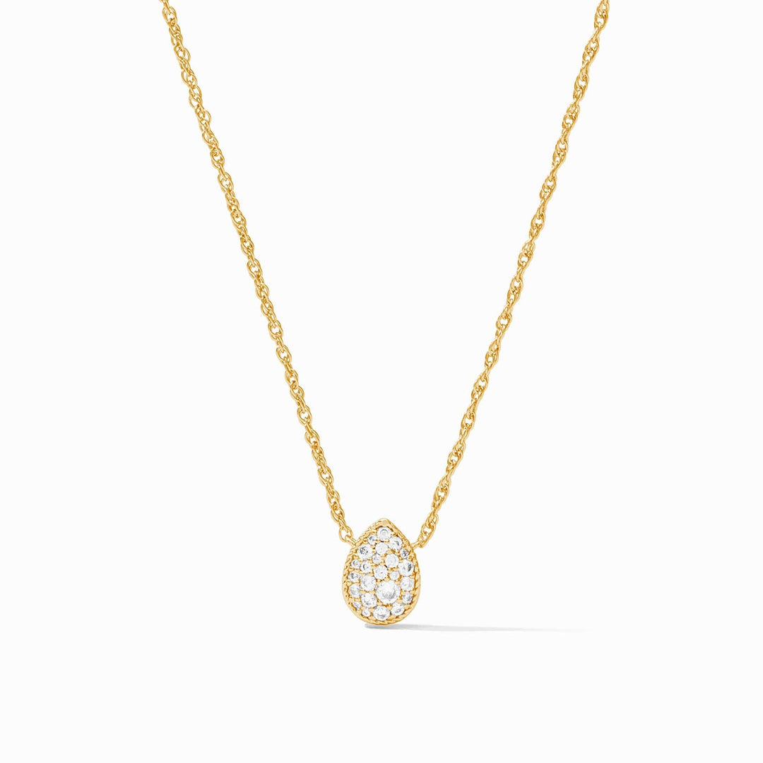 Julie Vos una Teardrop Delicate Necklace - Cubic Zirconia