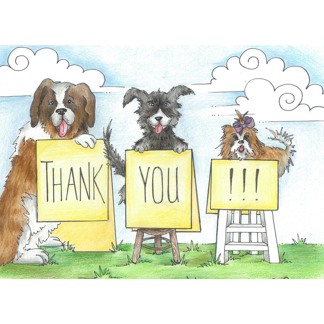 Millie Ann & Me Dogs Thank You Card