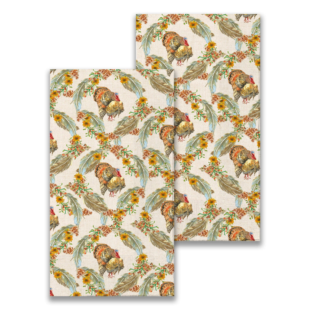 French Graffiti Guest Towel - Traditional Turkey