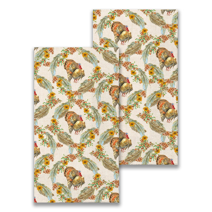 French Graffiti Guest Towel - Traditional Turkey
