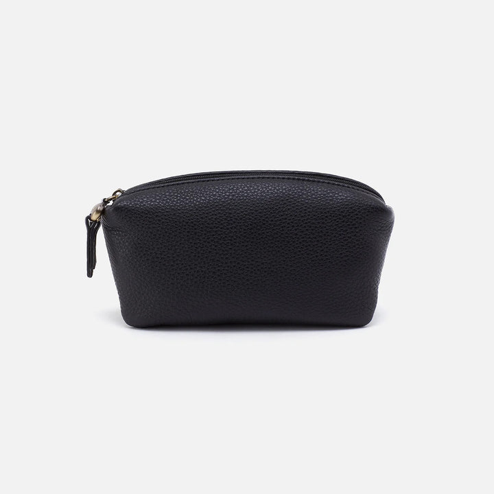 Hobo Hobo Double Zipped Cosmetic Pouch - Black Pebbled Leather