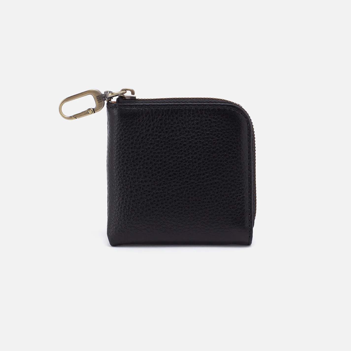 Hobo Cass Small Pouch Mini Wallet Black Pebbled Leather