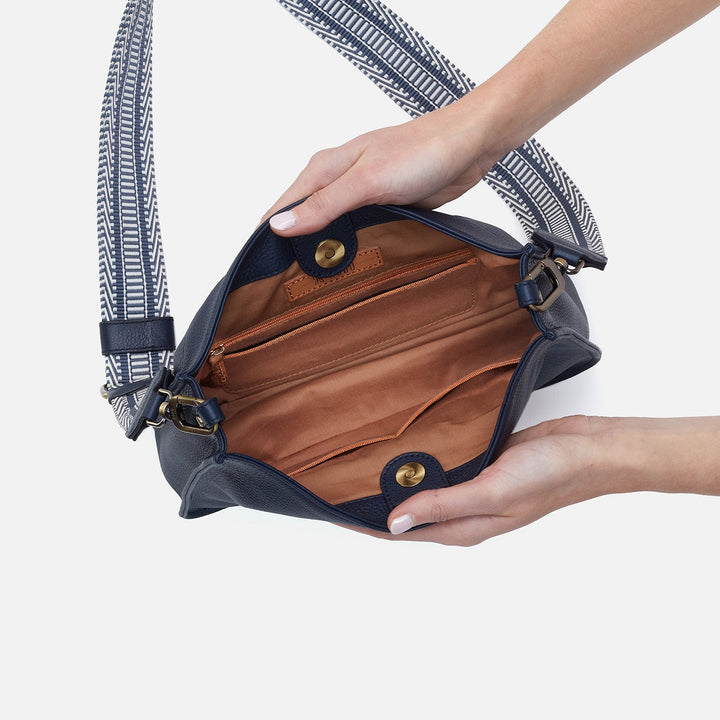 Hobo Cass Crossbody - Sapphire Pebbled Leather (Copy)