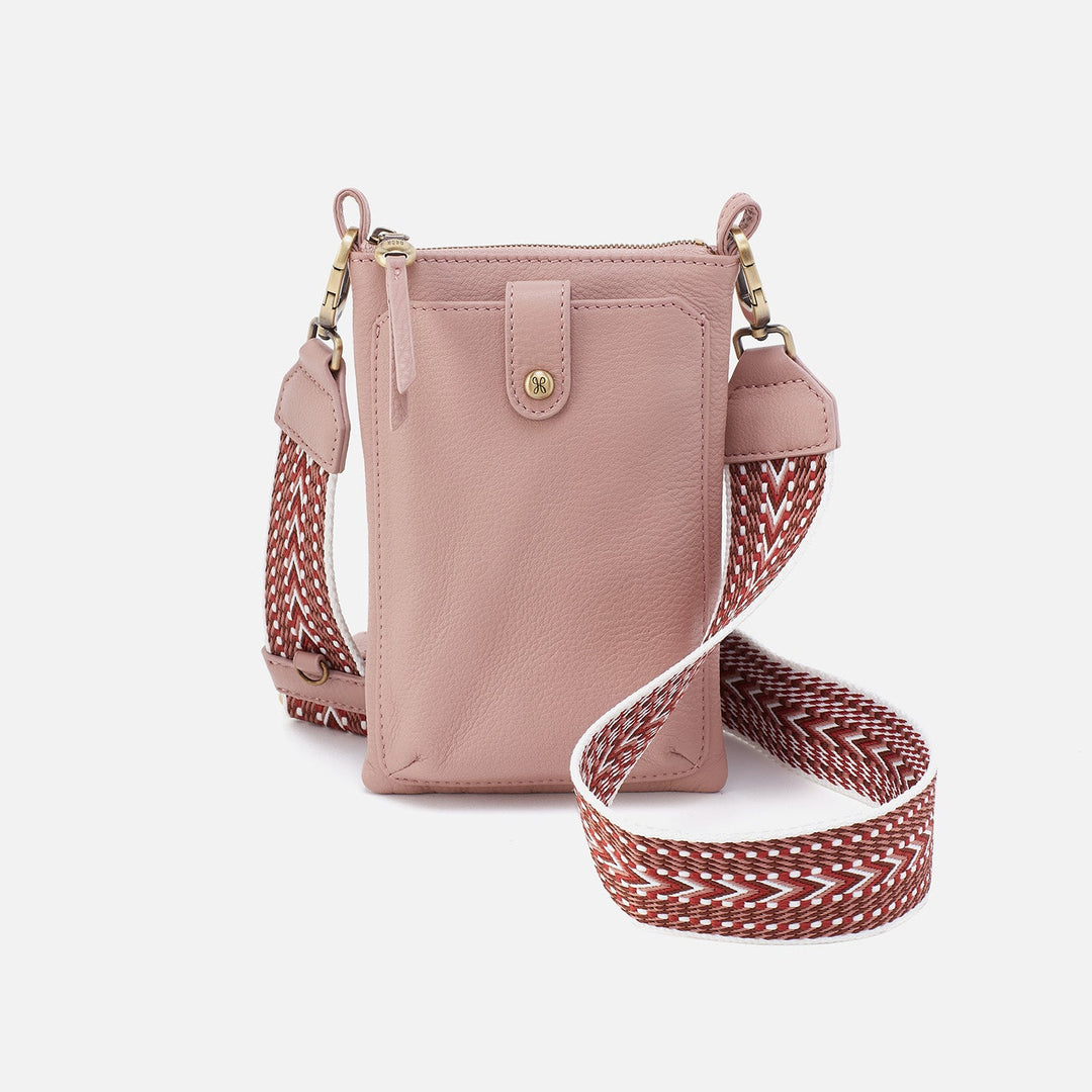 Hobo Cass Phone Crossbody - Blush Pebbled Leather