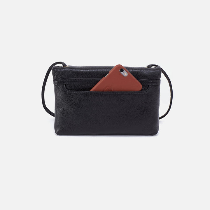 Hobo Grant Small Crossbody - Black Pebbled Leather