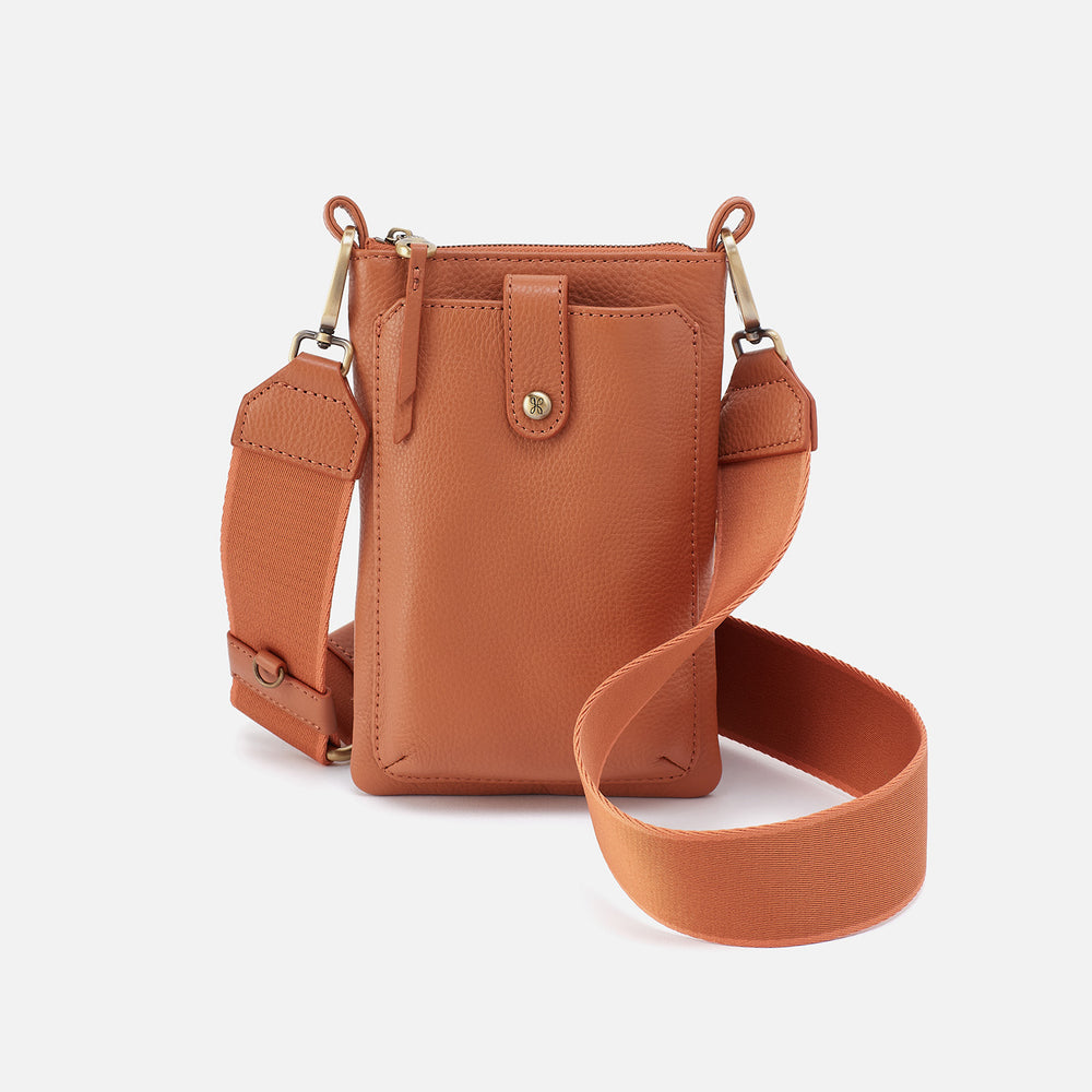 Hobo Cass Phone Crossbody - Butterscotch Pebbled Leather