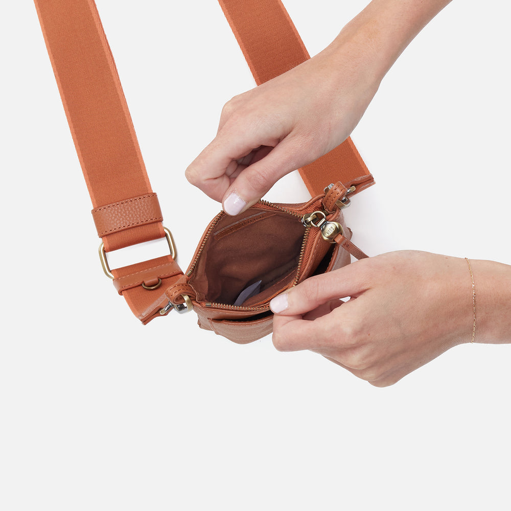 Hobo Cass Phone Crossbody - Butterscotch Pebbled Leather