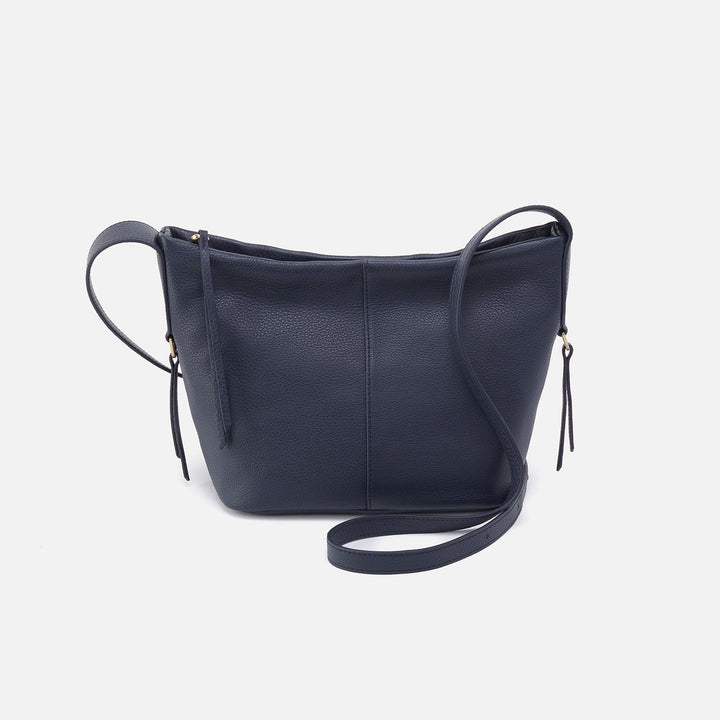 Hobo Collette Medium Crossbody - Sapphire Pebbled Leather