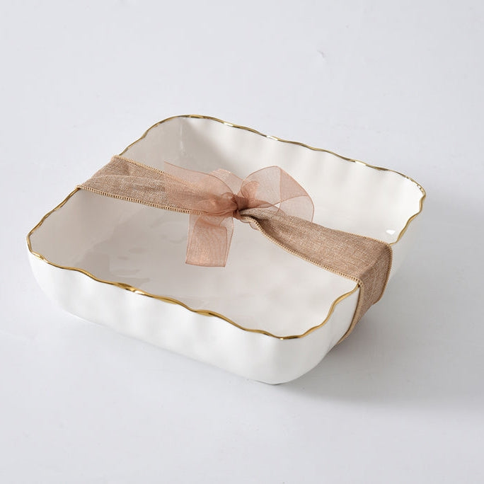 Pampa Bay Portofino Cocktail Napkin Holder - White/Gold