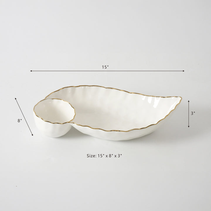Pampa Bay Chip & Dip - White/Gold