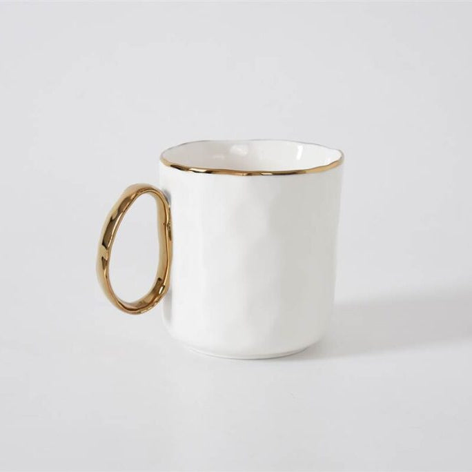 Pampa Bay Portofino Mug - White/Gold