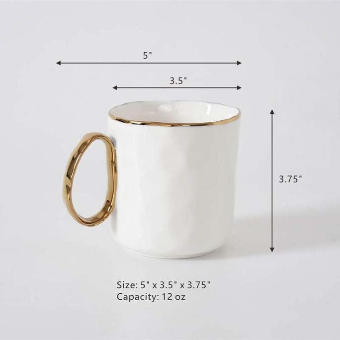 Pampa Bay Portofino Mug - White/Gold