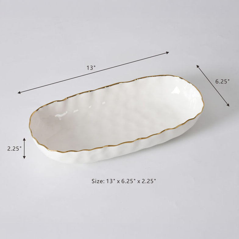 Pampa Bay Medium Deep Server - White/Gold