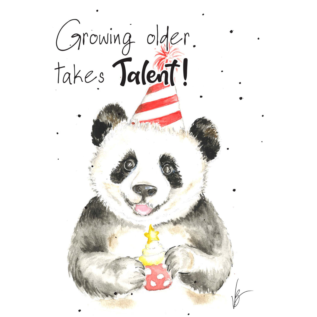 Millie Ann & Me Panda Birthday Card