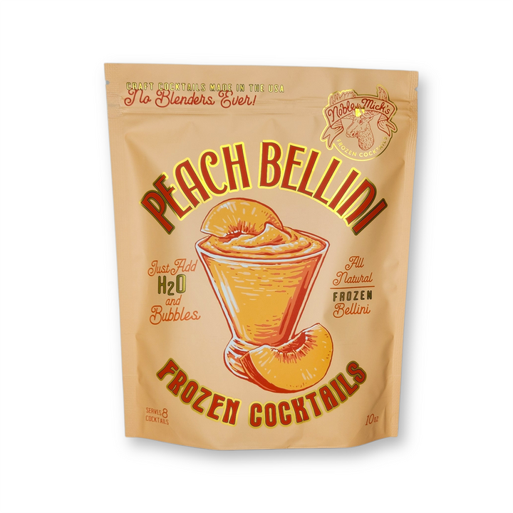 Noble Mick's Peach Bellini Frozen Cocktail Mix - 8 Servings
