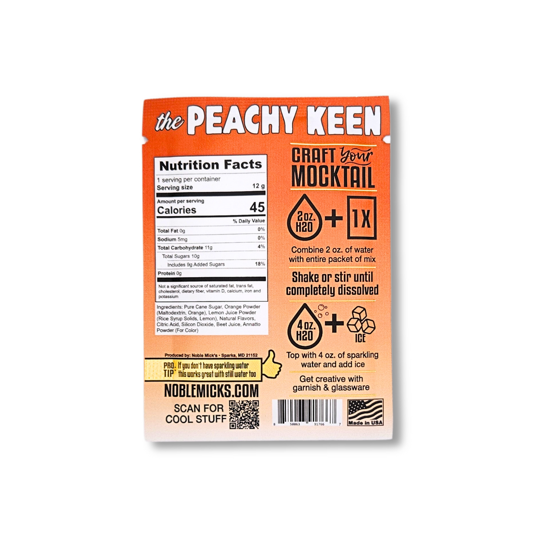 Noble Mick's Peachy Keene Mocktail - Single Serve