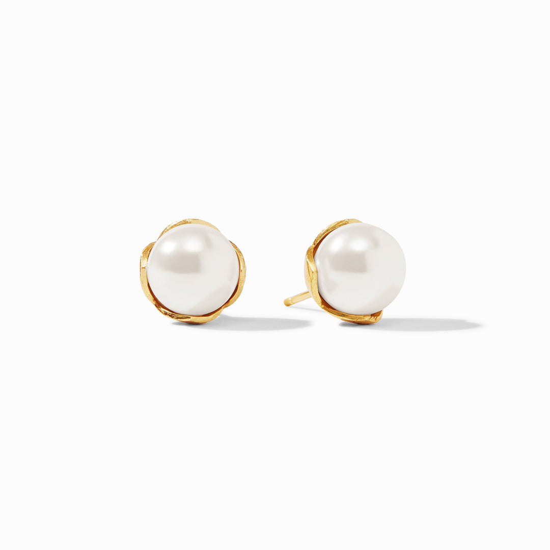 Julie Vos Penelope Stud Earrings - Pearl/Medium