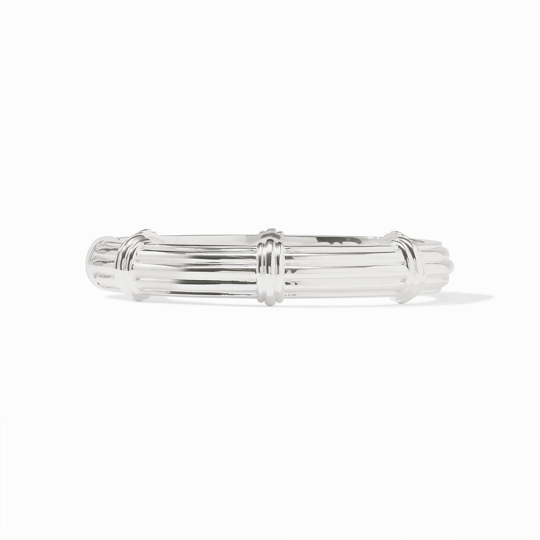 Julie Vos Portofino Demi Hinge Bangle - Silver/OS
