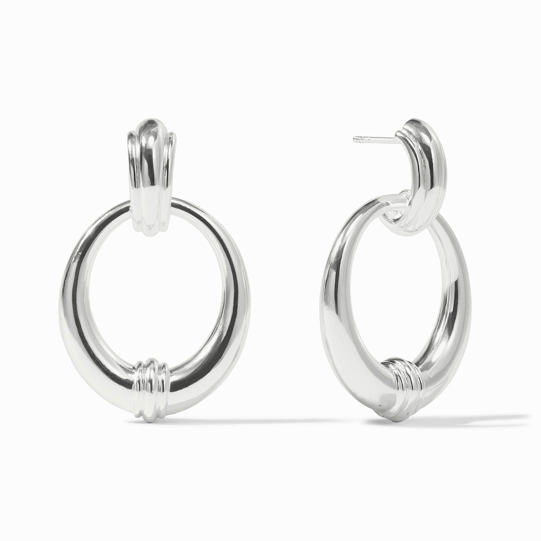 Julie Vos Portofino Doorknocker Earrings - Silver/OS