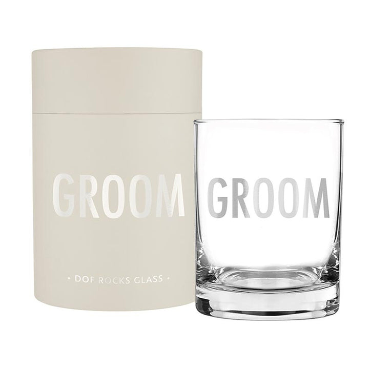 SBDS DOF Rocks Glass - Groom