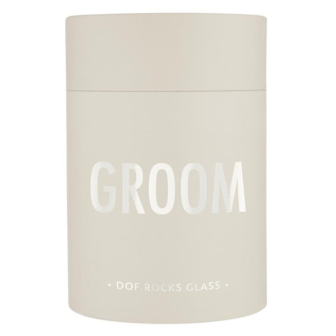 SBDS DOF Rocks Glass - Groom