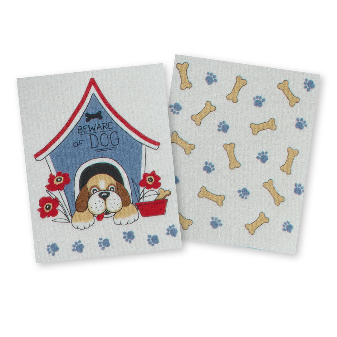 Kay Dee Designs Playful Puppy Swedish Fun Cloth (Set of 2)