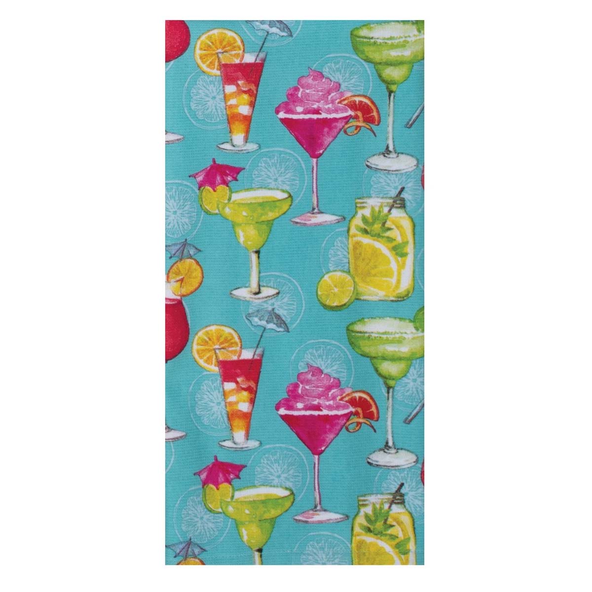 Kay Dee Designs Tropical Vibes Cocktails Dual Purpose Terry Towel