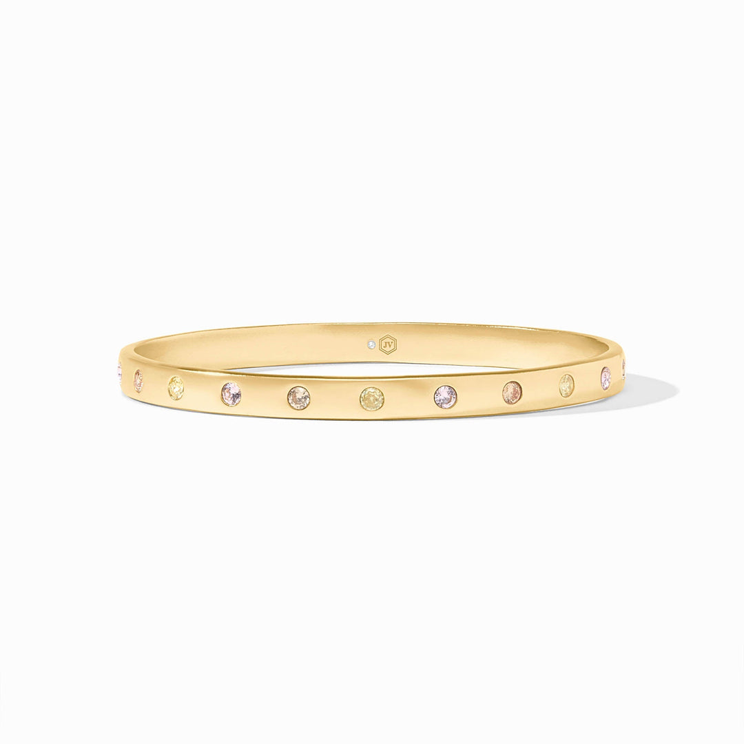 Julie Vos Rainbow Bangle - Gold/Champagne Radiance/Small
