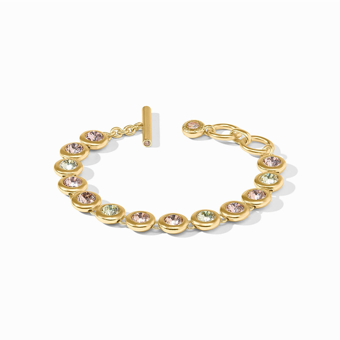 Julie Vos Rainbow Tennis Bracelet - Gold/Champagne Radiance/OS