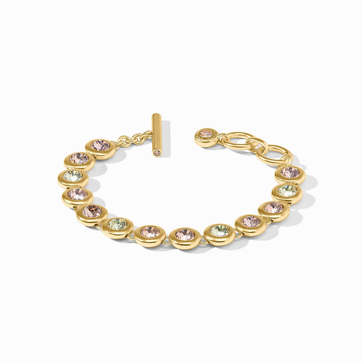 Julie Vos Rainbow Tennis Bracelet - Gold/Champagne Radiance/OS