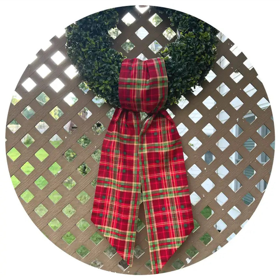 TRC Sash - Cotton Red Plaid