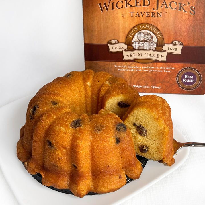 Wicked Jack's Tavern® Jamaica Rum Raisin Cake - 4 oz (Serves 1)