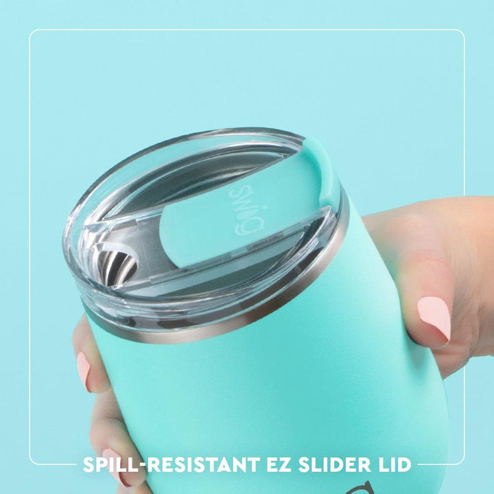 Swig Stemless Wine Cup 12oz - Shimmer Bubblegum