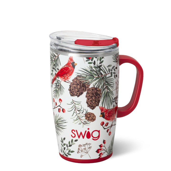 Swig Travel Mug 18oz - Winter Cardinals