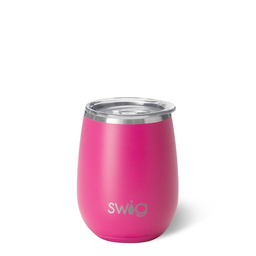 Swig Stemless Wine Cup 14oz - Hot Pink