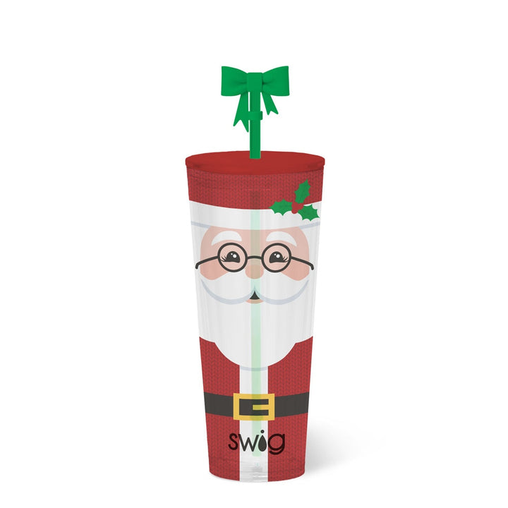Swig  Plastic Tumbler 24oz - Mr Claus
