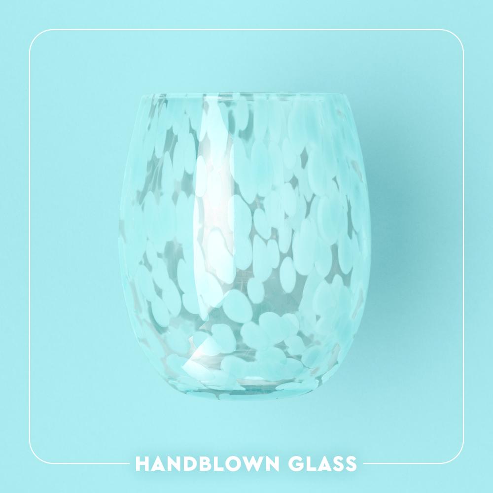 Swig Wine Glass 17oz - Candy Cane Charm