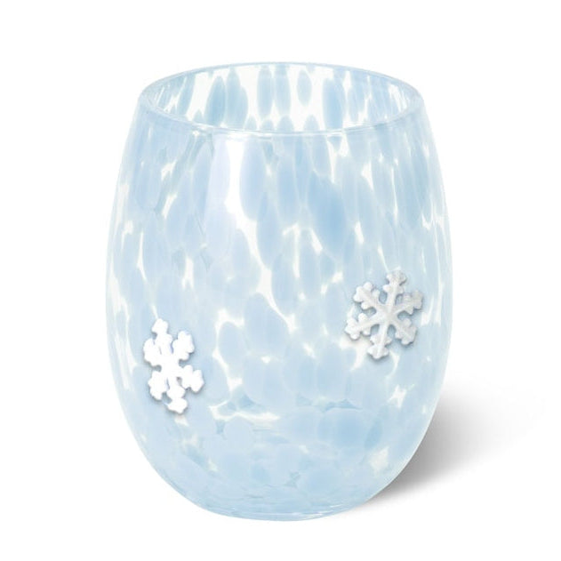 Swig Wine Glass 17oz - Snowflake Charm