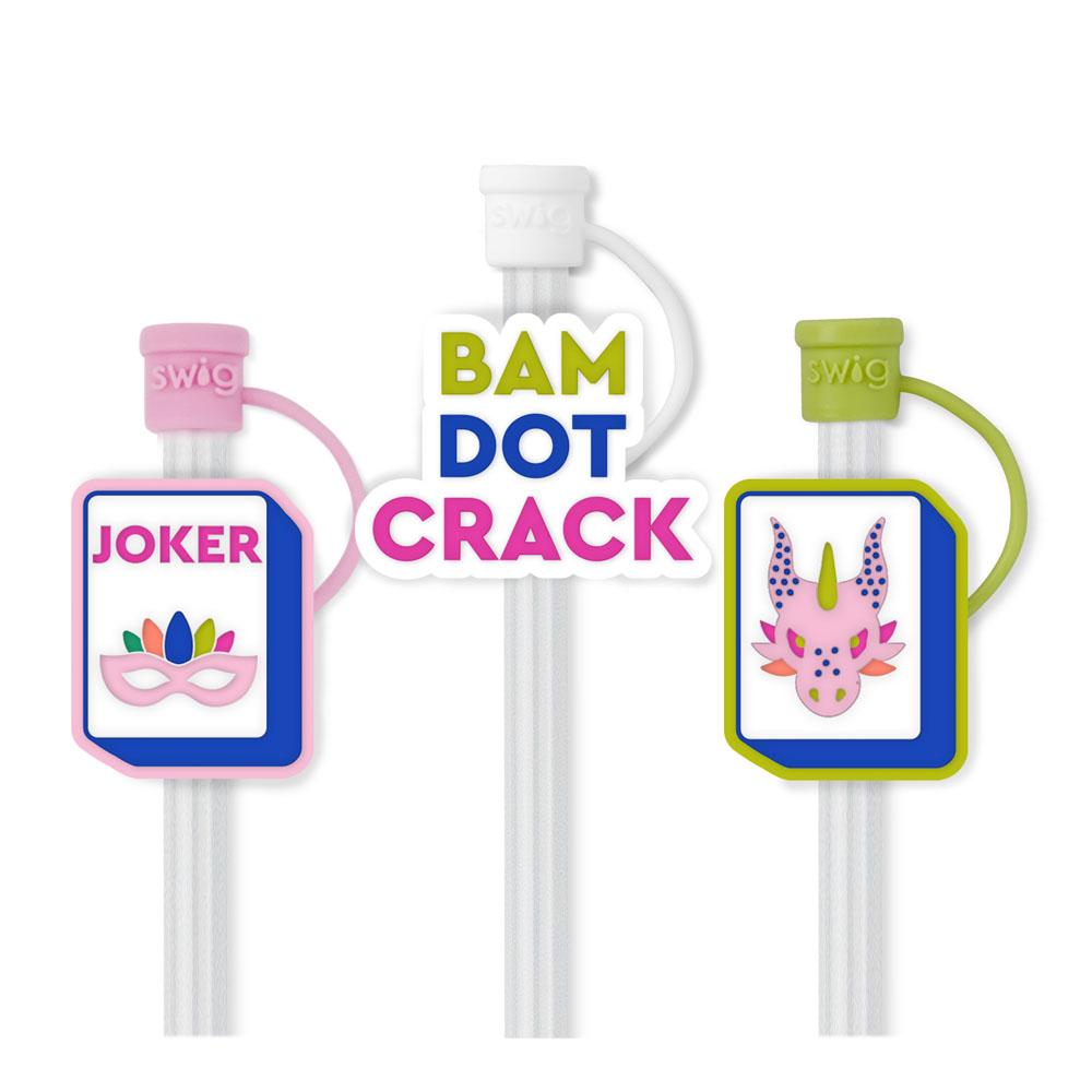 Swig Straw Topper Set - Mahjong