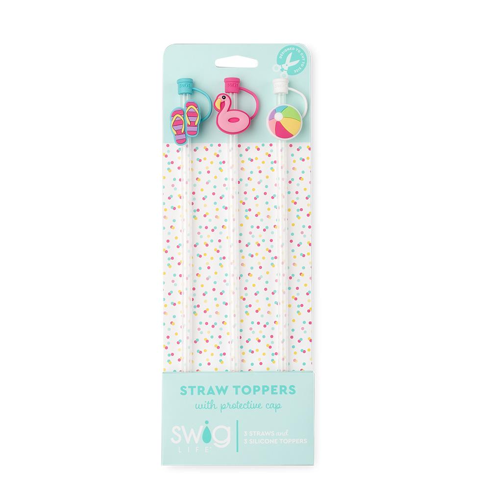 Swig Straw Topper Set - Pool
