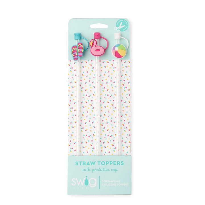 Swig Straw Topper Set - Pool