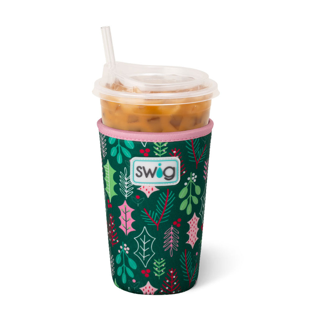 Swig Iced Cup Coolie (Medium) - Merry Mistletoe